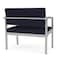 Lesro Lenox Steel Chair, Navy/Midnight Seat, Navy/Midnight Back, 33 W 24.5 L 32 H LS1401 - alternate 2